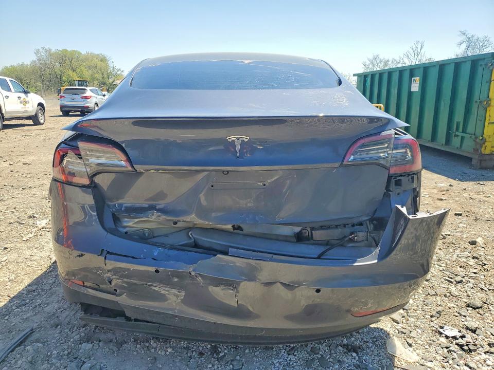 2022 Tesla Model 3 VIN 5YJ3E1EA6NF372117 COPART salvage auction — REAR END, Id - Salvage Certificate Of Title, sold $6,900 on 2026-07-16 (photo 6)