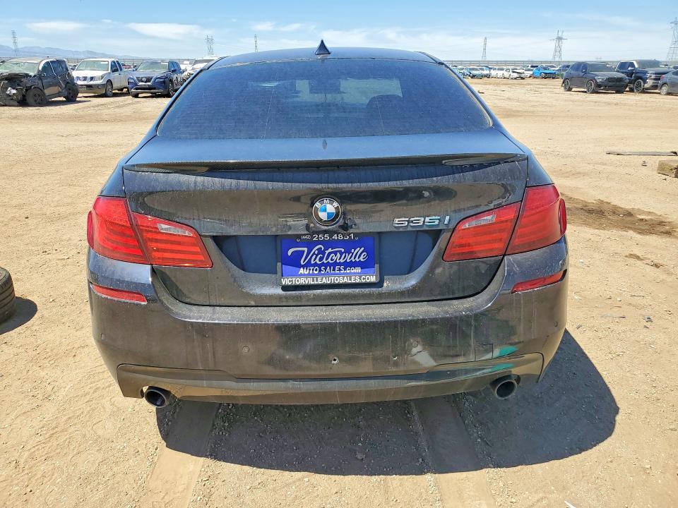 2013 BMW 5er VIN WBAFR7C52DC829511 COPART salvage auction — UNDERCARRIAGE, Ca - Salvage Certificate, sold $725 on 2026-07-20 (photo 6)
