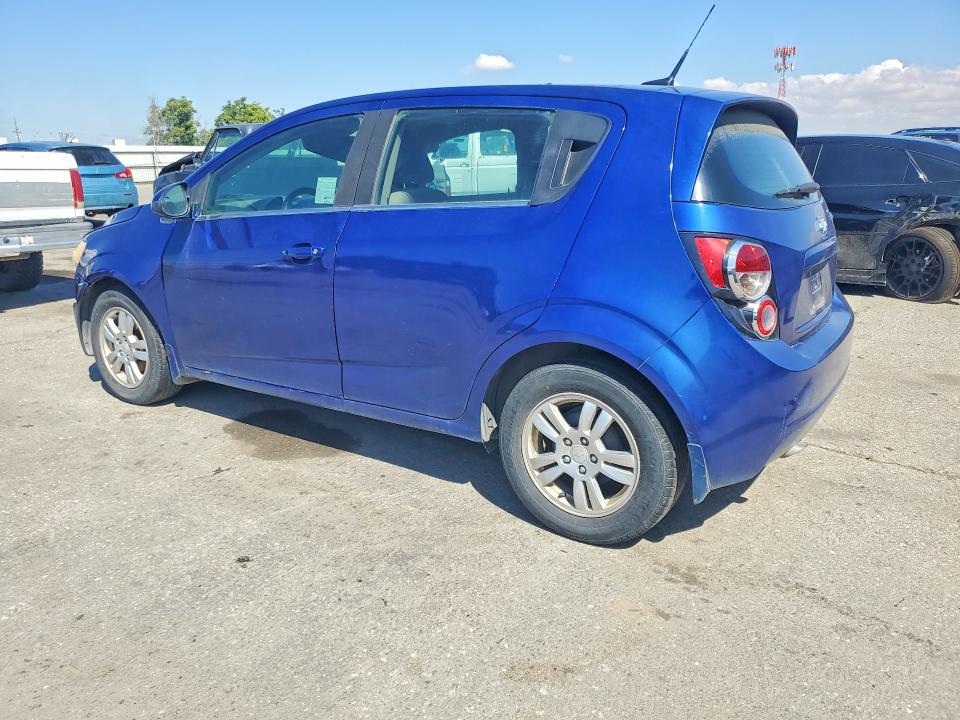 2013 Chevrolet SONIC VIN 1G1JC6SH7D4136120 COPART salvage auction — FRONT END, Ca - Dis/Dlr/Exp Only Clean Title (P), sold $300 on 2026-07-08 (photo 2)
