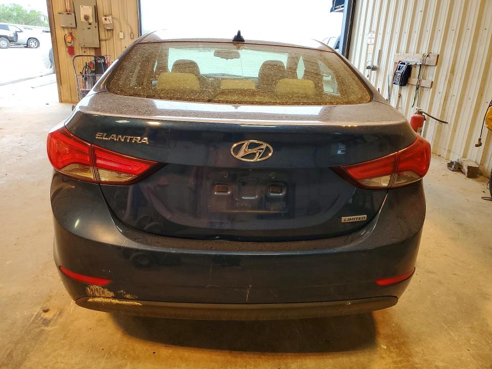 2015 Hyundai VIN KMHDH4AE0FU252212 COPART salvage auction — WATER/FLOOD, TX, sold $150 on 2026-07-24 (photo 6)