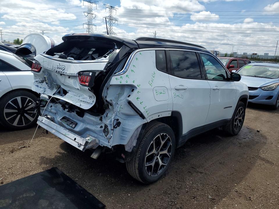 2025 Jeep Compass VIN 3C4NJDCN8ST601700 COPART salvage auction — REAR END, Il - Salvage Certificate, sold $7,900 on 2026-07-09 (photo 3)