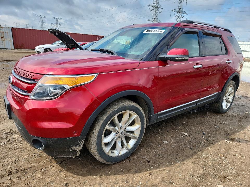 2013 Ford Explorer VIN 1FM5K8F85DGA61977 COPART salvage auction — SIDE, Il - Salvage Certificate, sold $2,000 on 2026-07-09 (photo 1)