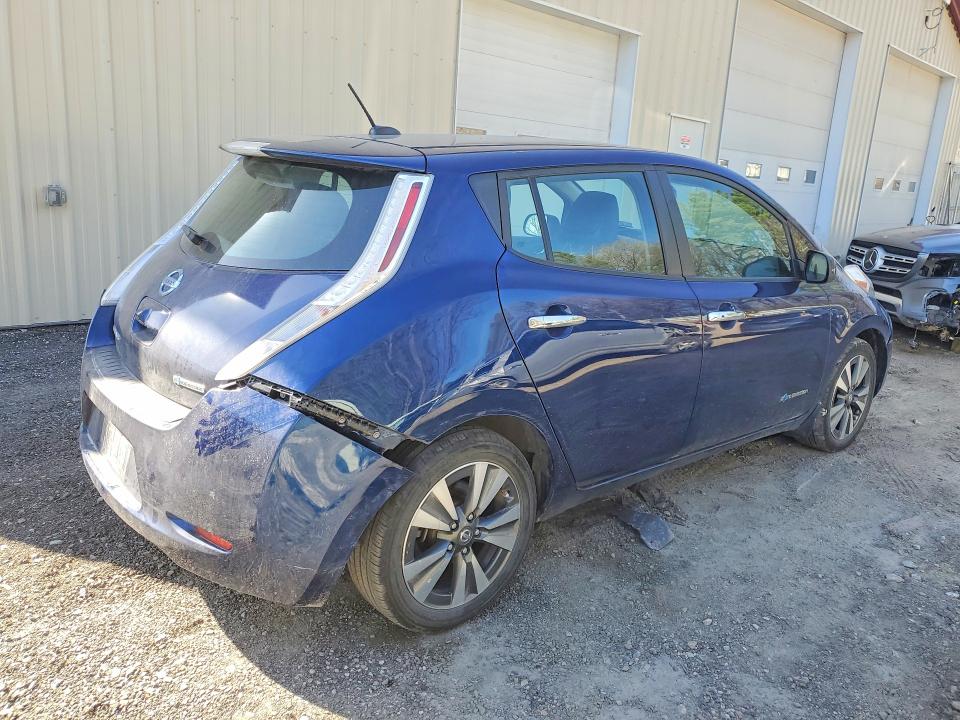 2017 Nissan Leaf VIN 1N4BZ0CP1HC310603 COPART salvage auction — REAR END, Vt - Cert Of Title-Salvage Vehicle, sold $850 on 2026-07-06 (photo 3)