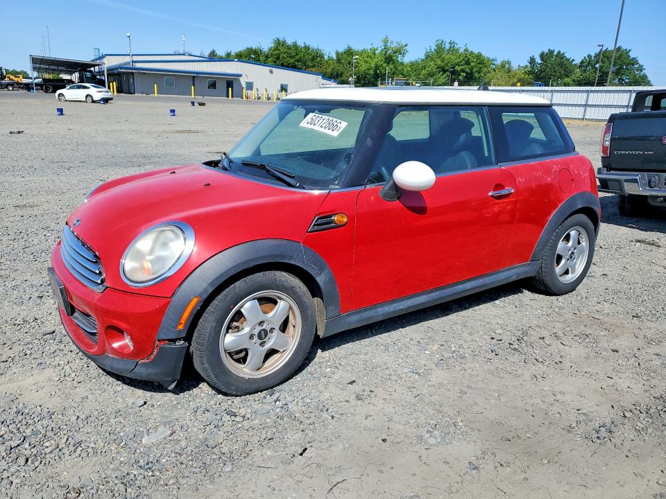 2011 Mini Cooper VIN WMWSU3C51BT092921 COPART salvage auction — FRONT END, Ca - Dis/Dlr/Exp Only Clean Title, sold $450 on 2026-07-02 (photo 1)