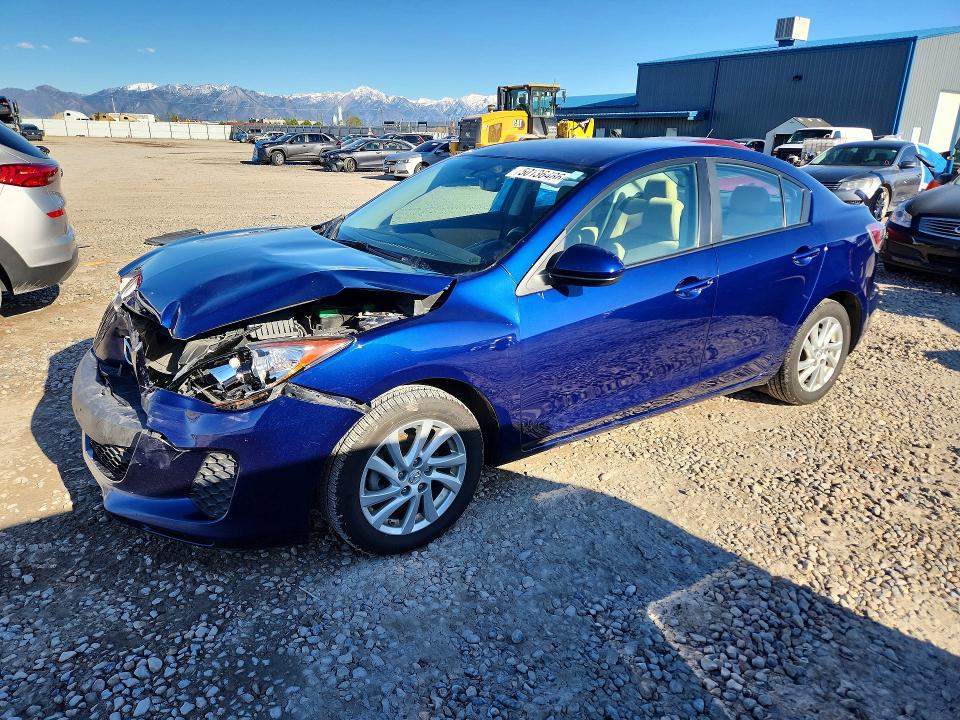 2012 Mazda 3 VIN JM1BL1V79C1645076 COPART salvage auction — FRONT END, Ut - Salvage Certificate, sold $150 on 2026-07-10 (photo 1)