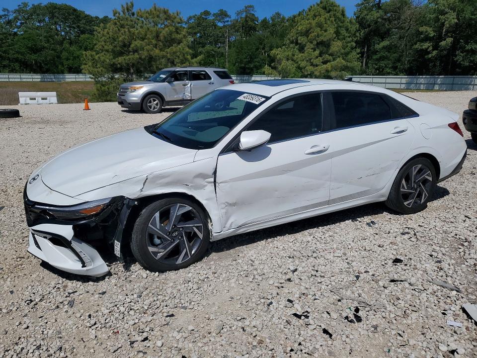 2024 Hyundai Elantra VIN KMHLS4DG0RU820456 COPART salvage auction — SIDE, Tx - Certificate Of Title, sold $6,600 on 2026-07-07 (photo 1)