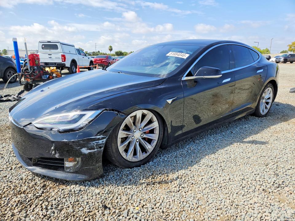 2017 Tesla Model s VIN 5YJSA1E24HF193191 COPART salvage auction — FRONT END, Ca - Salvage Certificate, sold $7,800 on 2026-07-17 (photo 1)