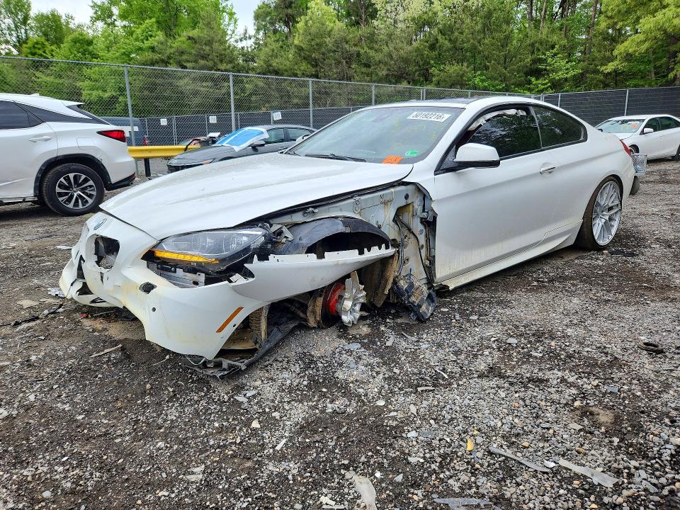 2014 BMW 6er VIN WBAYM9C58ED248075 COPART salvage auction — FRONT END, Md - Cert Of Salvage > 75% Damage, sold $225 on 2026-08-04 (photo 1)