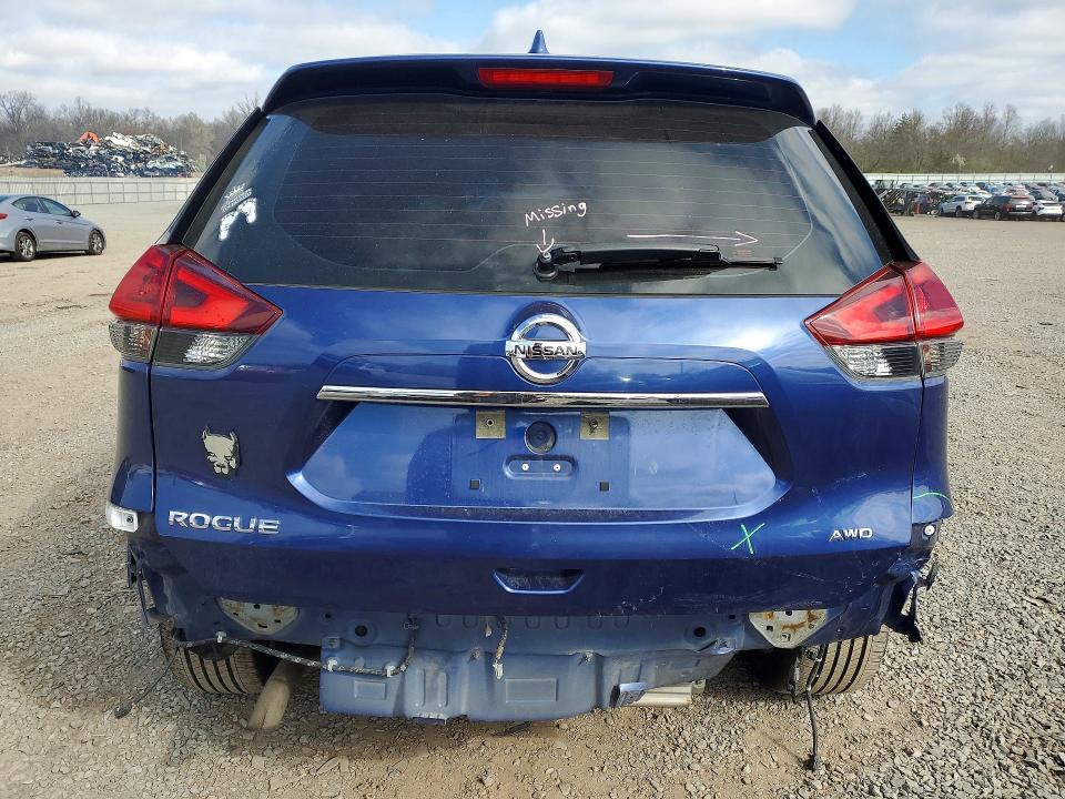 2018 Nissan Rogue VIN KNMAT2MV1JP562897 COPART salvage auction — REAR END, Id - Salvage Certificate Of Title, sold $2,750 on 2026-07-10 (photo 6)