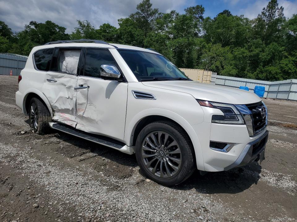 2023 Nissan Armada VIN JN8AY2DA2P9402625 COPART salvage auction — SIDE, Sc - Cert Of Title-Salvage, sold $17,200 on 2026-07-14 (photo 4)