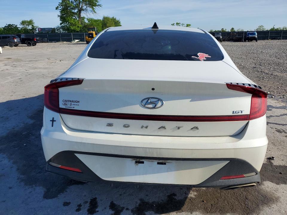 2021 Hyundai Sonata VIN 5NPEJ4J25MH067910 COPART salvage auction — FRONT END, Salvage Title, sold $2,750 on 2026-08-03 (photo 6)
