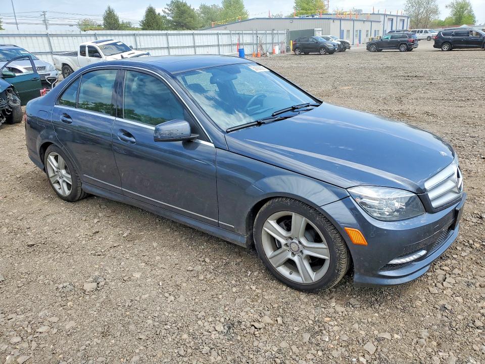 2011 Mercedes-benz C-klasse VIN WDDGF8BB4BA502667 COPART salvage auction — REAR END, Md - Cert Of Salvage > 75% Damage, sold $350 on 2026-07-27 (photo 4)