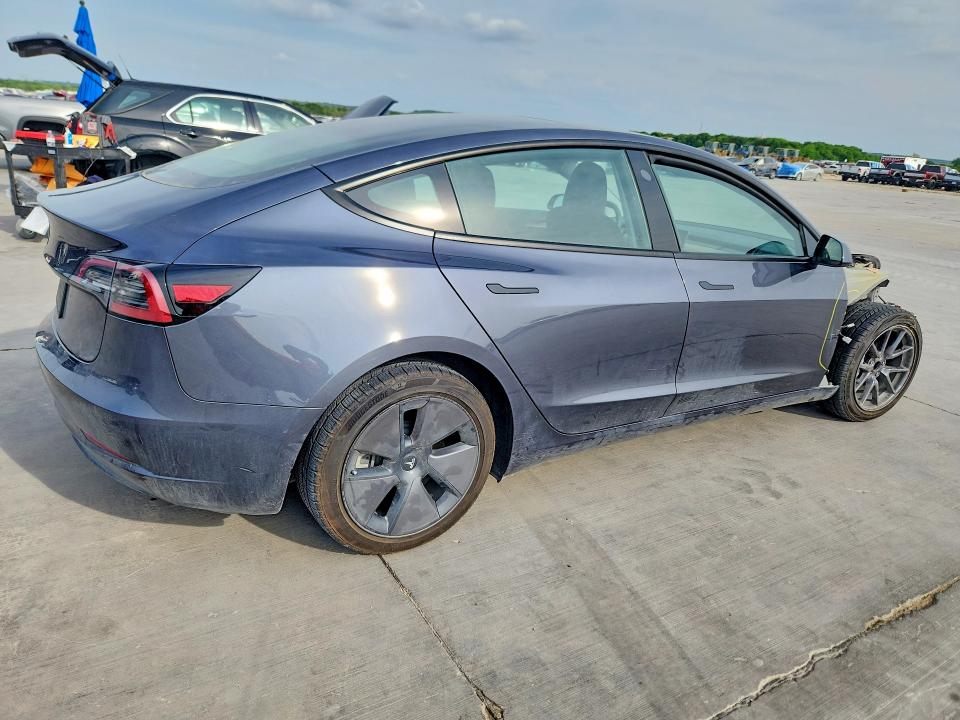 2023 Tesla Model 3 VIN 5YJ3E1EA0PF645670 COPART salvage auction — FRONT END, TX - SALVAGE VEHICLE TITLE, sold $700 on 2026-07-27 (photo 3)