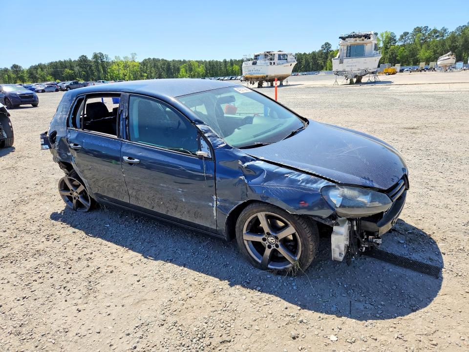 2012 Volkswagen Golf VIN WVWDA7AJ3CW237727 COPART salvage auction — SIDE, Nc - Salvage Certificate Of Title, sold $225 on 2026-07-13 (photo 4)