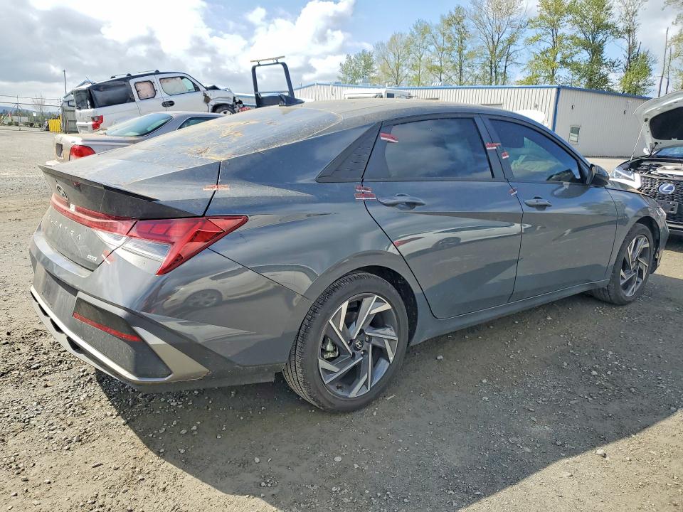 2025 Hyundai Elantra VIN KMHLM4DJ9SU130149 COPART salvage auction — FRONT END, Ca - Salvage Certificate, sold $7,200 on 2026-07-20 (photo 3)
