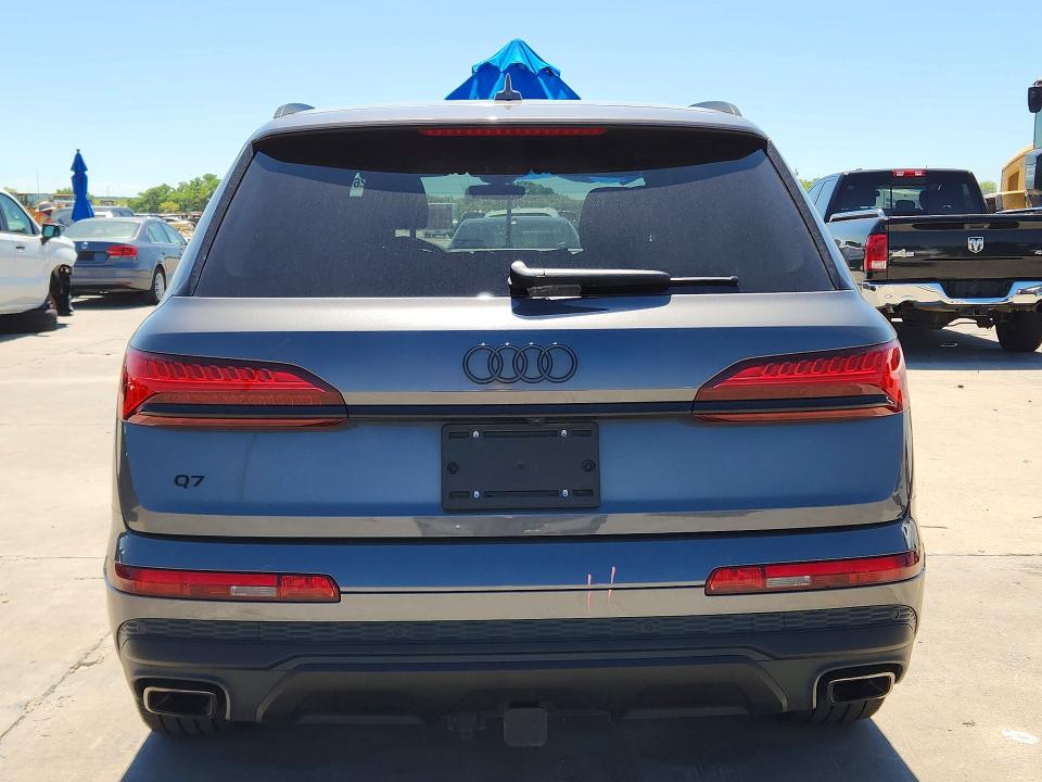 2025 Audi Q7 VIN WA1LVBF78SD005015 COPART salvage auction — Front End, TX - SALVAGE VEHICLE TITLE (P), sold $21,300 on 2026-05-04 (photo 6)