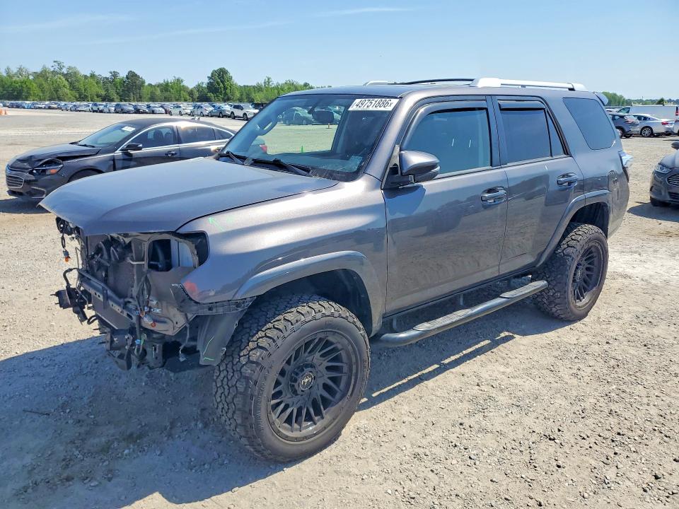 2018 Toyota 4runner VIN JTEBU5JR4J5597130 COPART salvage auction — FRONT END, Nc - Salvage Certificate Of Title, sold $12,200 on 2026-07-06 (photo 1)