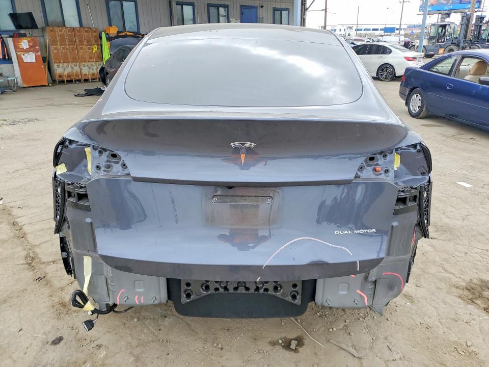 2023 Tesla Model y VIN 7SAYGDEE1PA198593 COPART salvage auction — REAR END, Ca - Salvage Certificate, sold $13,100 on 2026-07-09 (photo 6)
