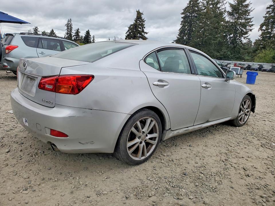 2007 Lexus Is 250 VIN JTHBK262X72049744 COPART salvage auction — FRONT END, Wa - Aff In Lieu Of Title - Rebuilt, sold $175 on 2026-07-31 (photo 3)