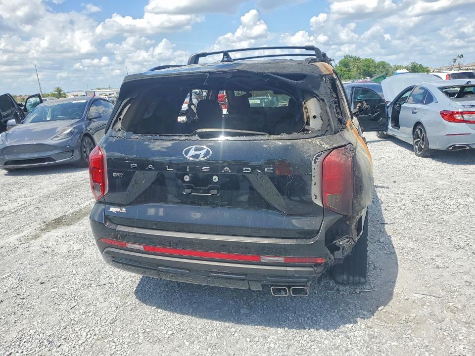 2025 Hyundai Palisade VIN KM8R34GEXSU896788 COPART salvage auction — BURN, Fl - Certificate Of Destruction, sold $3,600 on 2026-07-28 (photo 6)