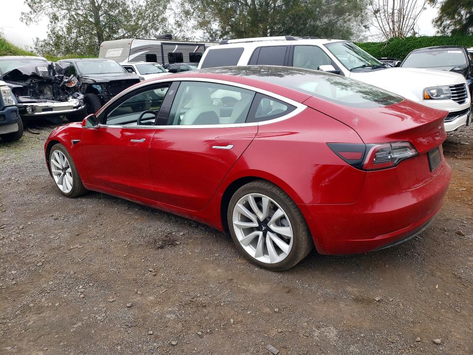 2019 Tesla Model 3 VIN 5YJ3E1EB1KF522249 COPART salvage auction — WATER/FLOOD, Hi - Certificate Of Salvage, sold $2,650 on 2026-07-20 (photo 2)