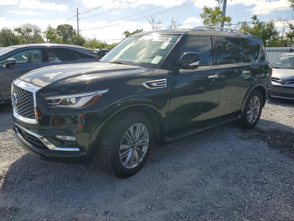 2021 Infiniti Qx80 VIN JN8AZ2AF6M9715797 COPART salvage auction — MINOR DENT/SCRATCHES, Fl - Certificate Of Title, sold $16,700 on 2026-07-27 (photo 1)