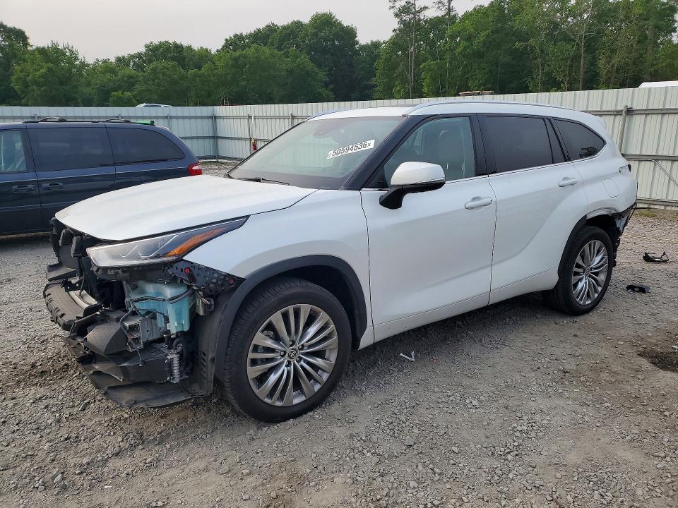 2022 Toyota Highlander VIN 5TDFZRAH4NS130571 COPART salvage auction — FRONT END, Ga - Cert Of Title-Salvage, sold $22,000 on 2026-07-07 (photo 1)
