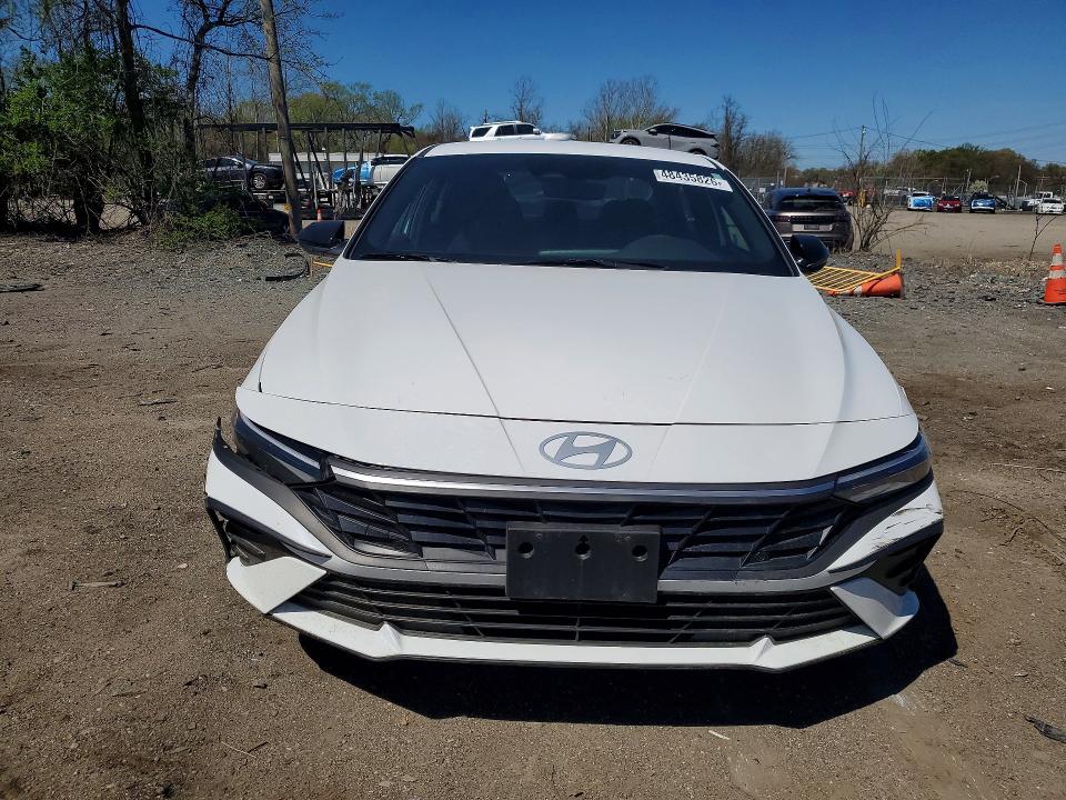 2025 Hyundai Elantra VIN KMHLM4DG6SU998789 COPART salvage auction — FRONT END, Md - Cert Of Salvage > 75% Damage, sold $3,600 on 2026-07-28 (photo 5)