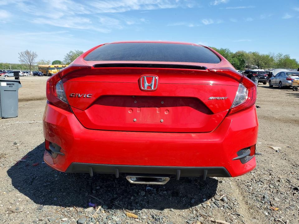2019 Honda Civic VIN 2HGFC2F83KH601932 COPART salvage auction — FRONT END, Md - Cert Of Salvage > 75% Damage, sold $4,650 on 2026-07-02 (photo 6)