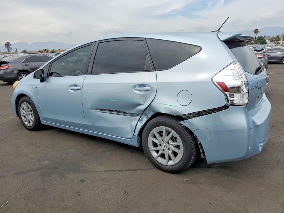 2012 Toyota Prius VIN JTDZN3EU6C3133841 COPART salvage auction — REAR END, Ca - Salvage Certificate, sold $3,600 on 2026-07-20 (photo 2)