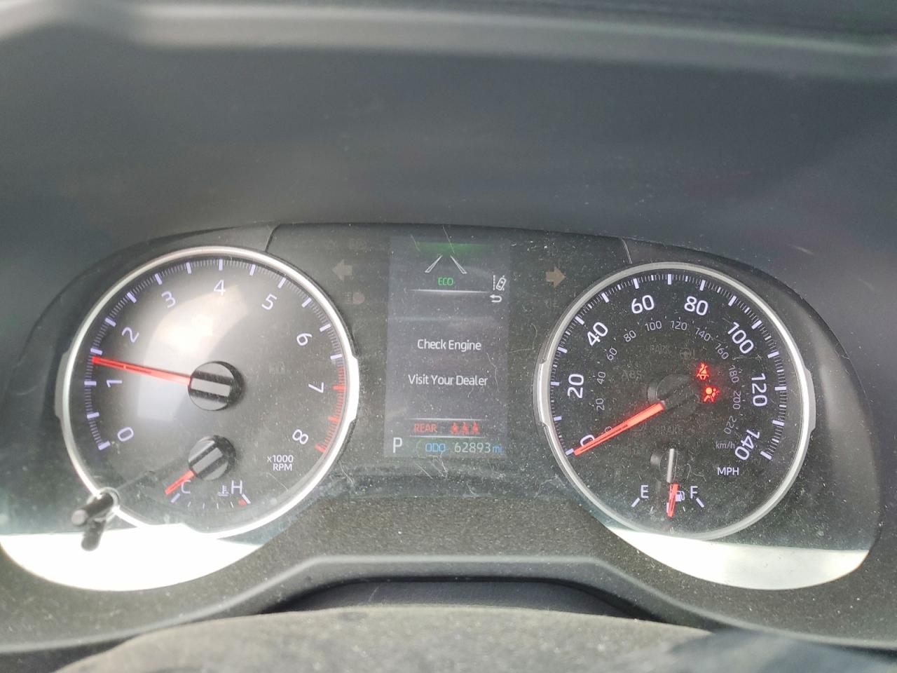 2020 Toyota RAV4 VIN 2T3F1RFV1LC113360 COPART salvage auction — Front End, TX - SALVAGE VEHICLE TITLE, sold $8,700 on 2026-07-09 (photo 9)