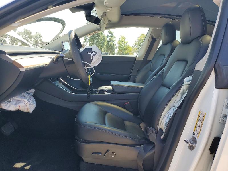 2021 Tesla Model y VIN 5YJYGDED5MF105920 COPART salvage auction — FRONT END, Ca - Salvage Certificate, sold $3,900 on 2026-07-02 (photo 7)