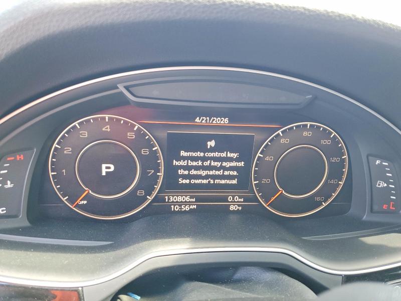 2017 Audi Q7 VIN WA1LAAF7XHD033655 COPART salvage auction — NORMAL WEAR, FL - CERTIFICATE OF TITLE (P), sold $4,700 on 2026-07-31 (photo 9)