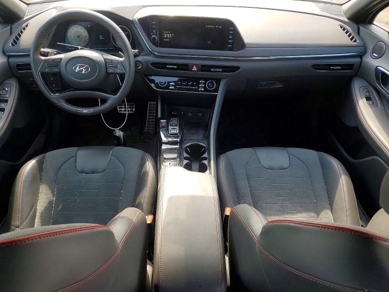 2023 Hyundai Sonata VIN KMHL14JC3PA329124 COPART salvage auction — REAR END, Mi - Certificate Of Title, sold $7,100 on 2026-07-17 (photo 8)
