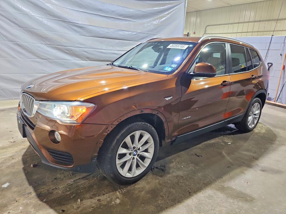 2017 BMW X3 VIN 5UXWX9C59H0T01264 COPART salvage auction — FRONT END, Nh - Cert Of Title-Salvage, sold $1,700 on 2026-07-21 (photo 1)