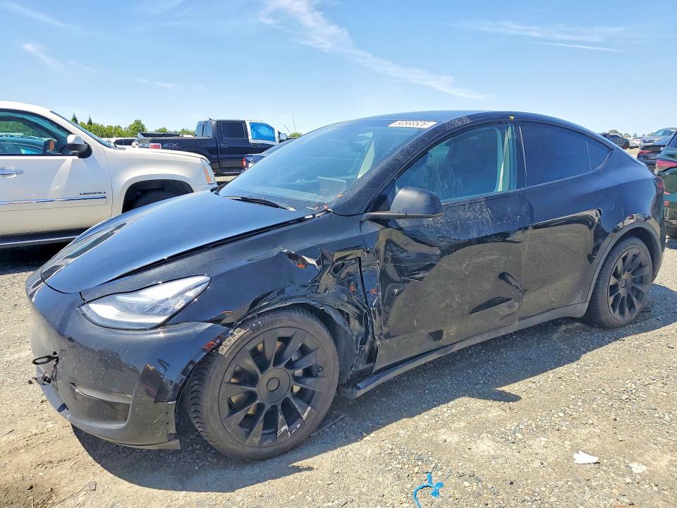2021 Tesla Model y VIN 5YJYGAEE3MF214691 COPART salvage auction — SIDE, Ca - Salvage Certificate, sold $9,700 on 2026-07-16 (photo 1)