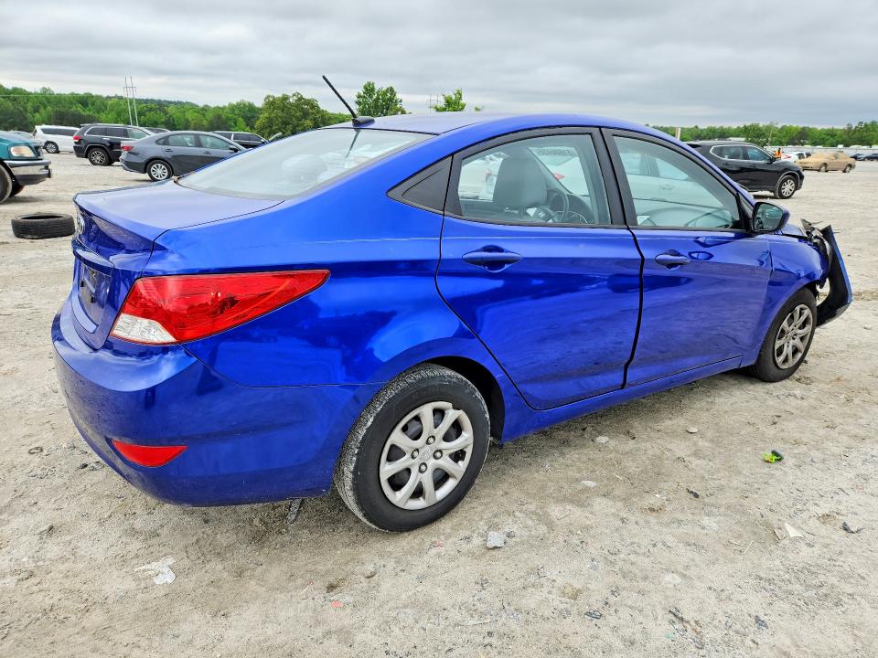 2013 Hyundai Accent VIN KMHCT4AE0DU500207 COPART salvage auction — FRONT END, Ga - Cert Of Title-Salvage, sold $550 on 2026-08-03 (photo 3)
