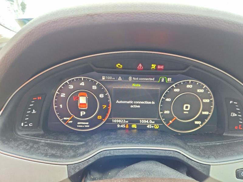 2019 Audi Q7 VIN WA1LHAF71KD040156 COPART salvage auction — REAR END, PA, sold $3,200 on 2026-07-27 (photo 9)