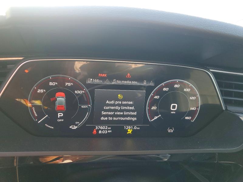 2021 Audi E-tron VIN WA1VAAGEXMB006726 COPART salvage auction — FRONT END, Il - Salvage Certificate, sold $10,700 on 2026-07-09 (photo 9)
