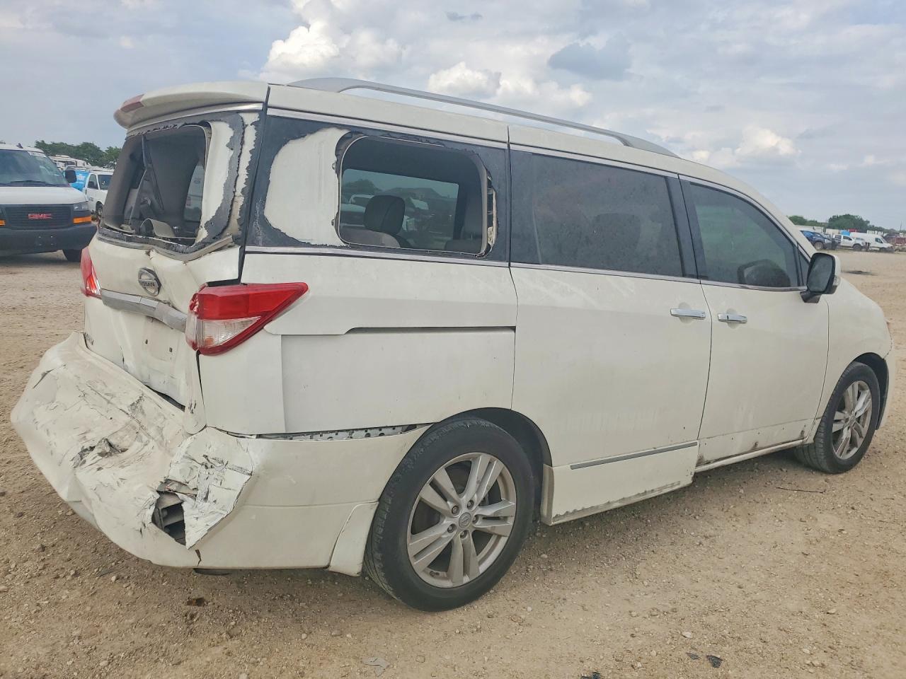 2015 Nissan Quest VIN JN8AE2KP6F9131034 COPART salvage auction — Rear End, TX - CERTIFICATE OF TITLE, sold $750 on 2026-07-08 (photo 3)