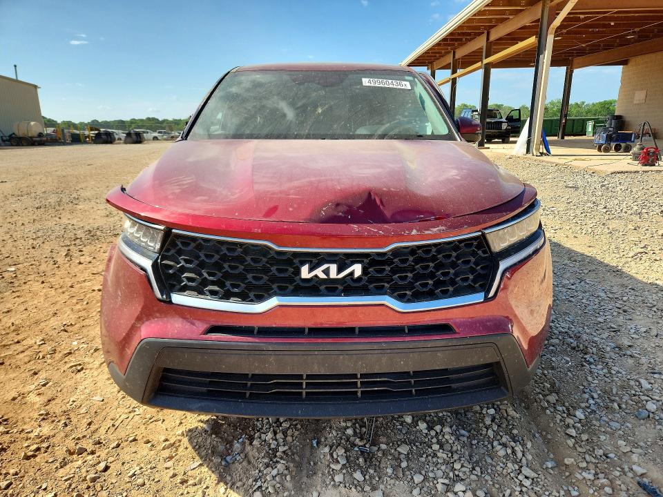 2022 Kia Sorento VIN 5XYRG4LC5NG139283 COPART salvage auction — ROLLOVER, AL - CERT OF TITLE-SALVAGE TITLE, sold $3,500 on 2026-07-08 (photo 5)