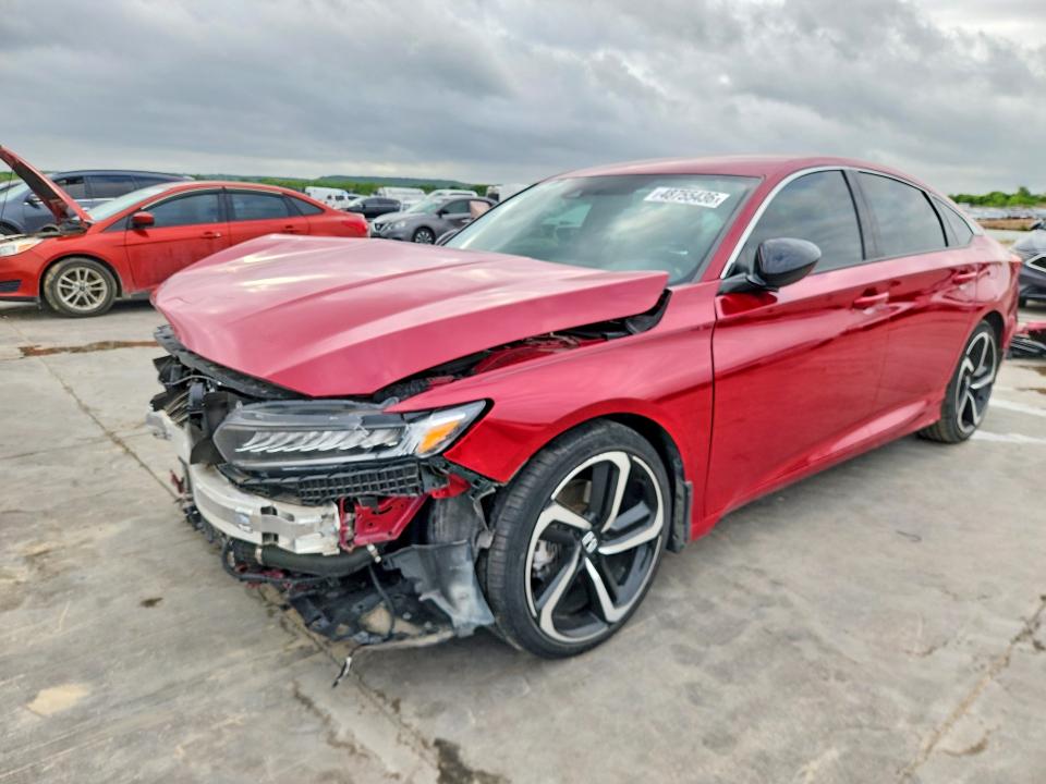 2021 Honda Accord VIN 1HGCV1F31MA063390 COPART salvage auction — FRONT END, Tx - Certificate Of Title, sold $6,000 on 2026-07-09 (photo 1)