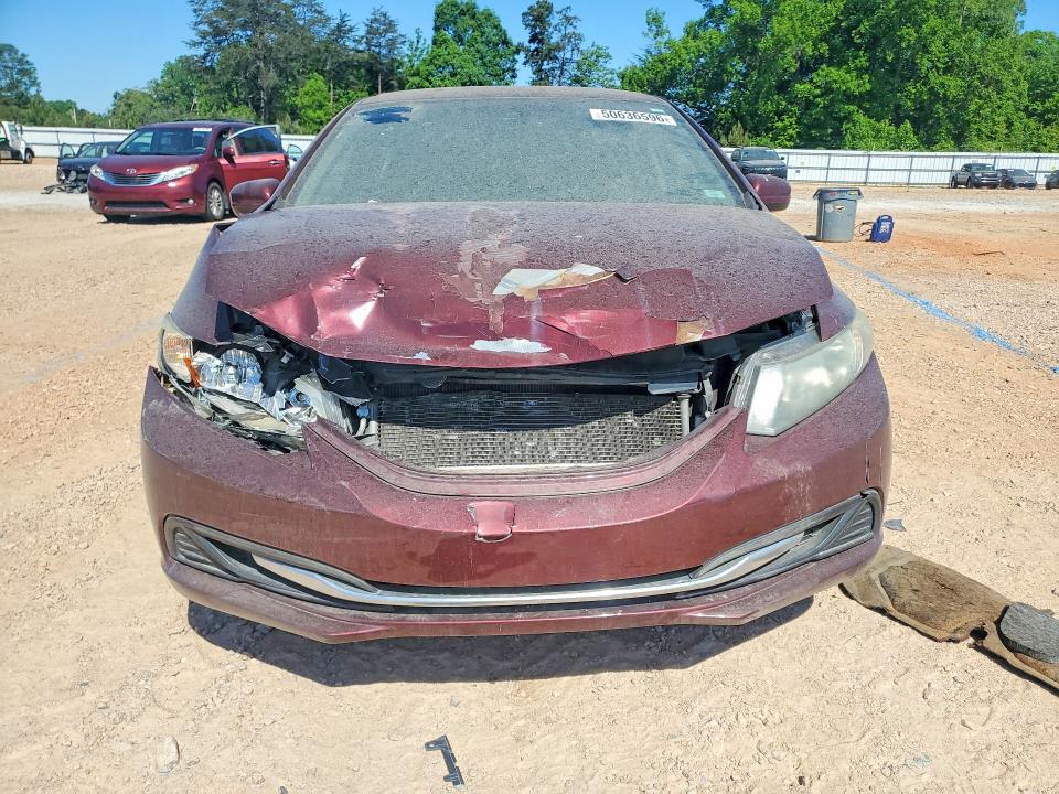 2015 Honda Civic VIN 19XFB2F54FE119852 COPART salvage auction — FRONT END, Nc - Salvage Certificate Of Title, sold $2,100 on 2026-07-06 (photo 5)