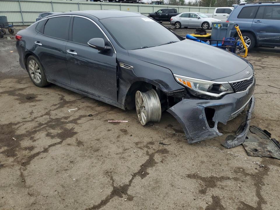 2018 Kia Optima VIN 5XXGT4L33JG188192 COPART salvage auction — FRONT END, PA, sold $825 on 2026-07-17 (photo 4)