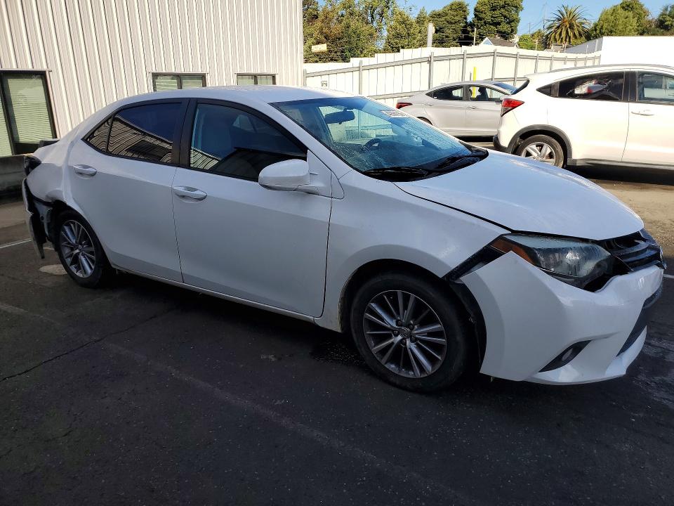 2014 Toyota Corolla VIN 5YFBURHE2EP069500 COPART salvage auction — REAR END, Ca - Salvage Certificate, sold $2,500 on 2026-07-10 (photo 4)