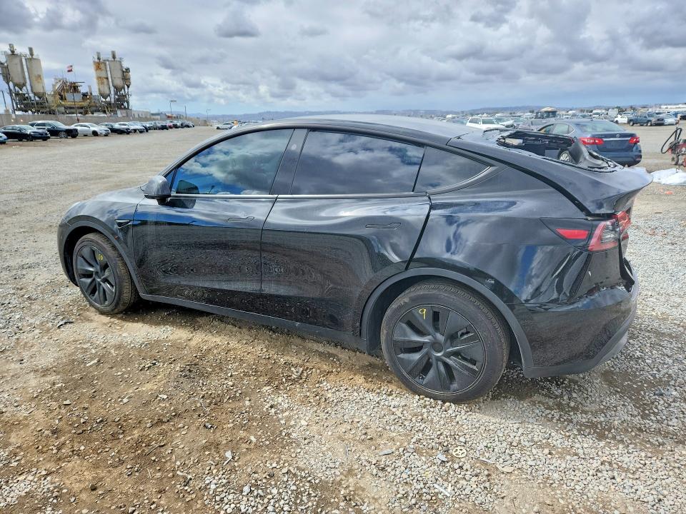 2025 Tesla Model y VIN 7SAYGAEE8SF259710 COPART salvage auction — REAR END, Ca - Salvage Certificate, sold $11,100 on 2026-07-31 (photo 2)