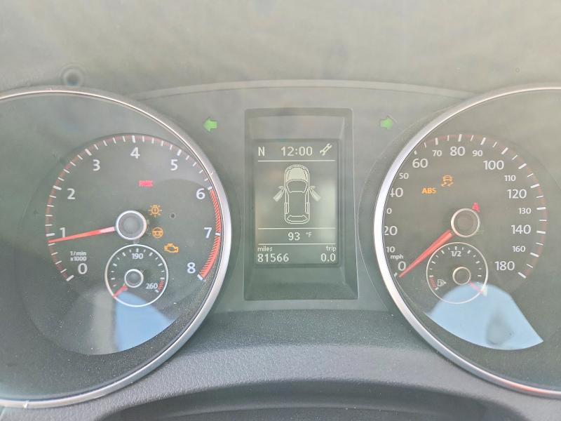 2012 Volkswagen Gti VIN WVWFD7AJ8CW135856 COPART salvage auction — REAR END, Tx - Certificate Of Title, sold $100 on 2026-08-13 (photo 9)