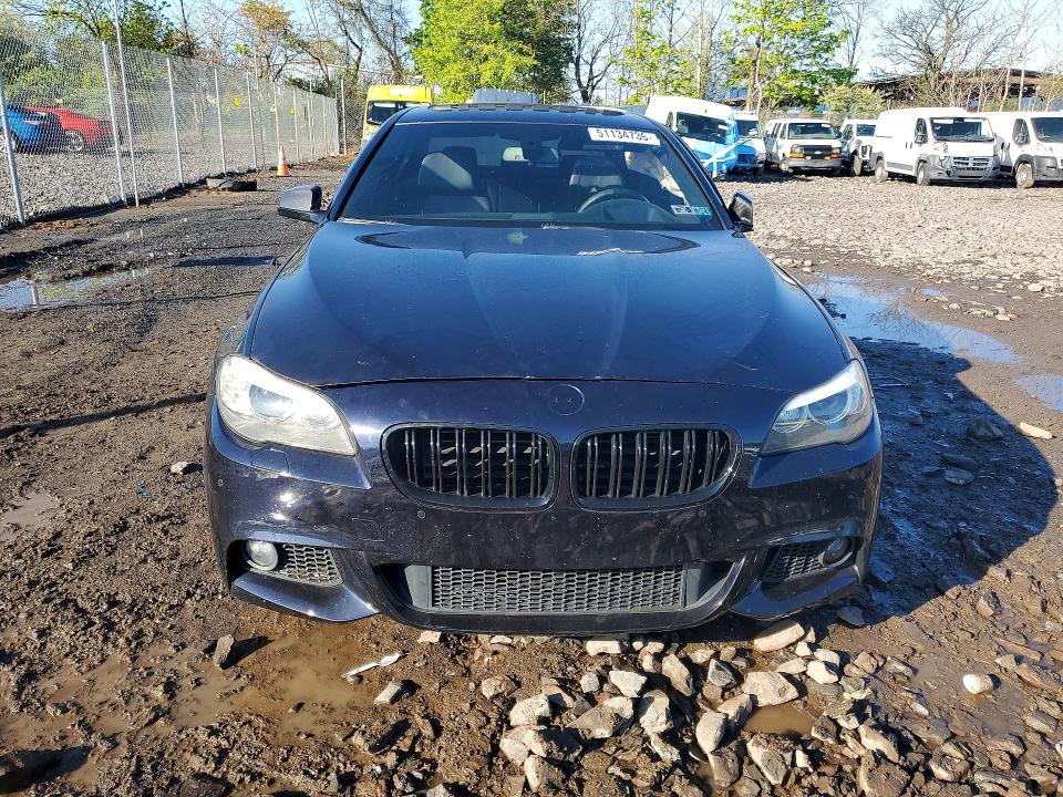 2013 BMW 5er VIN WBAFU9C56DDY70826 COPART salvage auction — SIDE, Salvage Title, sold $1,450 on 2026-07-13 (photo 5)