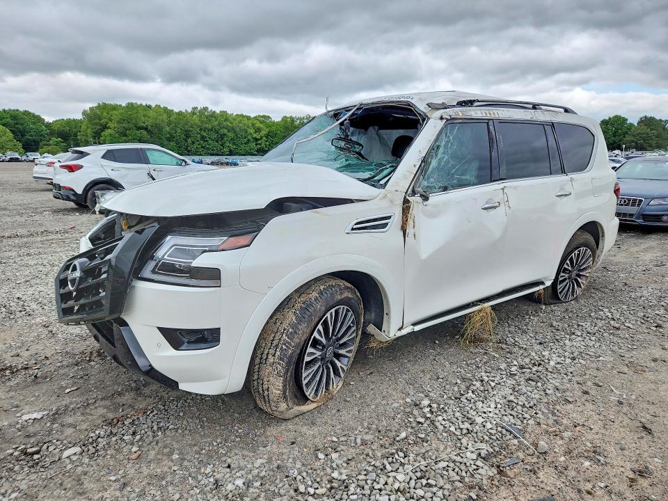 2024 Nissan Armada VIN JN8AY2BB4R9852534 COPART salvage auction — FRONT END, Ar - Cert Of Title-Salvage, sold $10,200 on 2026-07-06 (photo 1)