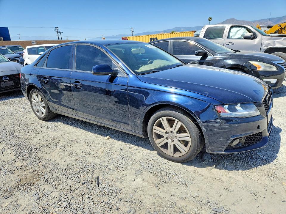 2011 Audi A4 VIN WAUAFAFL7BN031744 COPART salvage auction — FRONT END, Ca - Dis/Dlr/Exp Only Clean Title, sold $275 on 2026-07-09 (photo 4)
